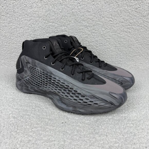 Adidas AE 1 Men 9 Shoe Grey Black Ascent Pack Anthony Edwards Basketball Sneaker - Picture 1 of 9